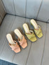Women Casual Criss Cross Strap Heels